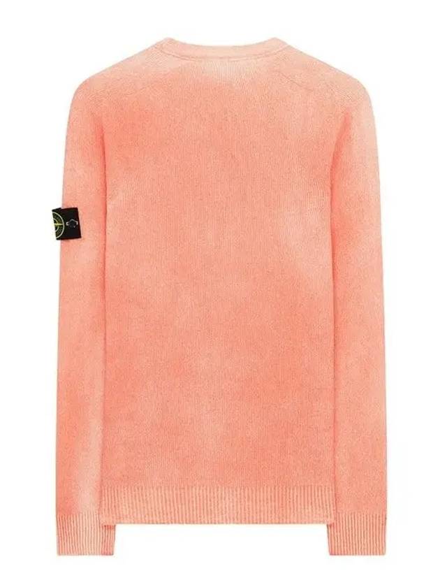 Wappen Patch Handspray Cotton Knit Top Orange - STONE ISLAND - BALAAN 5