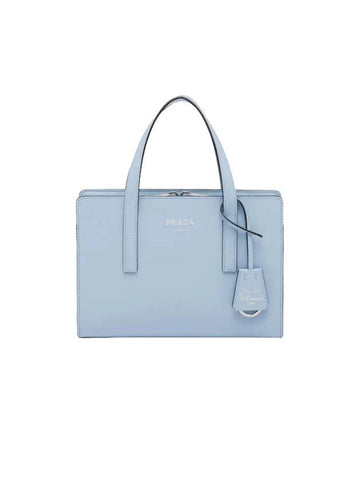 Re-Edition 1995 Brushed Leather Hand Mini Bag Celeste - PRADA - BALAAN 1