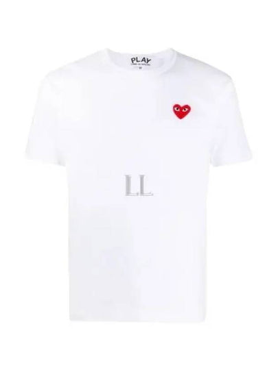 Red Heart T-Shirt White - COMME DES GARCONS PLAY - BALAAN 2