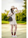 Signature combination pleated banding skirt IVORY - MONBIRDIE GOLF - BALAAN 6