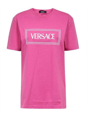 Long Sleeve T-Shirt 10118821A085732PO60 Waterlily Withe - VERSACE - BALAAN 1