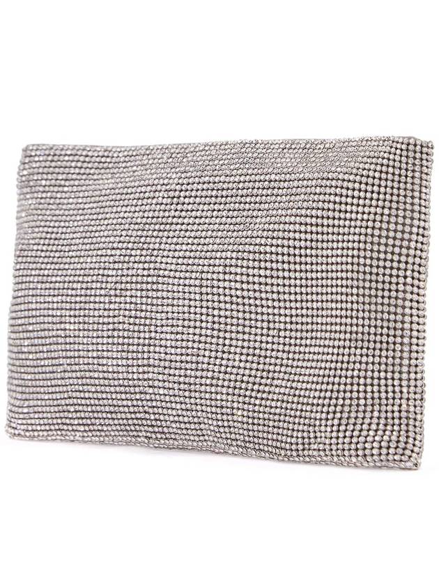 la petite evening bag in crystal on silver with shoulder strap - BENEDETTA BRUZZICHES - BALAAN 2