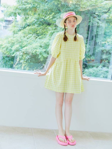 Lemon Short Dress Yellow - LE FORONG - BALAAN 1