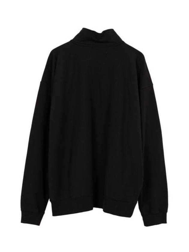 Stand Collar Half Zip Sweatshirt Black - MAISON MIHARA YASUHIRO - BALAAN 3