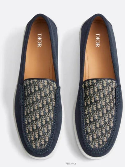 Granville Suede Loafers Blue Beige - DIOR - BALAAN 2