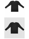 Pleated Long Sleeve T-Shirt Black - ISSEY MIYAKE - BALAAN 5