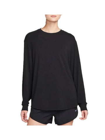 One Relaxed Women s Dry Fit Long Sleeve Top Black - NIKE - BALAAN 1