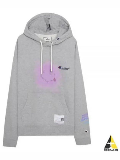 Graphic Print Hoodie Grey - MIHARA YASUHIRO - BALAAN 2