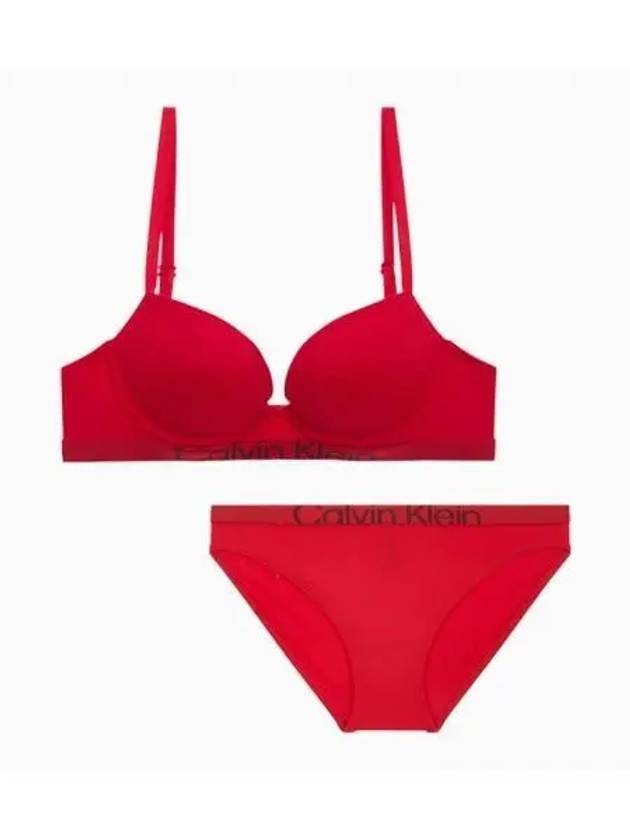 UNDERWEAR Women s Future Shift Micro AF Push up Bra Set Red Wine - CALVIN KLEIN - BALAAN 1