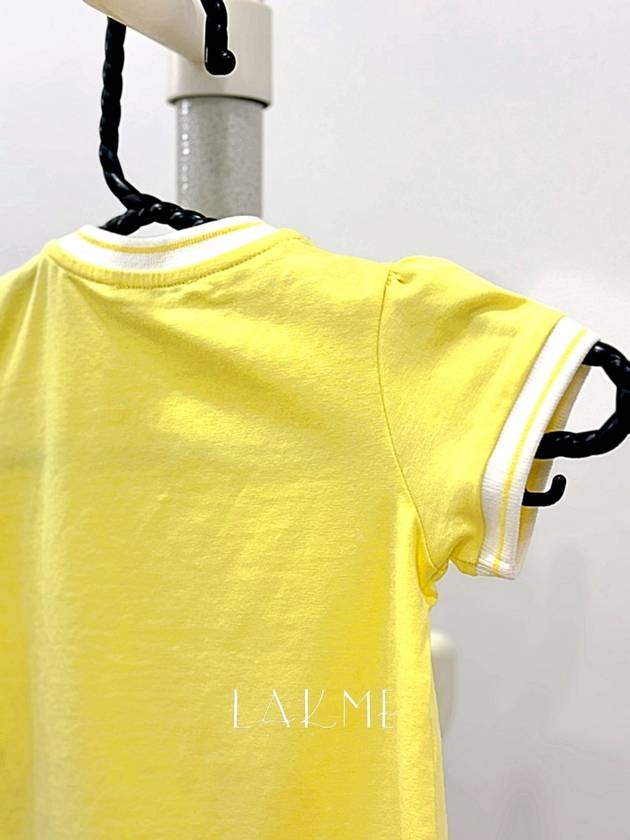 Logo short sleeve t shirt yellow G19518C73510 8790N - MONCLER - BALAAN 4