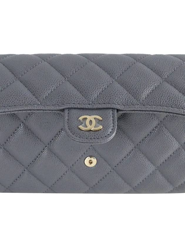 Classic Caviar Long Wallet Gray AP0241 B10583 NR652 - CHANEL - BALAAN 3