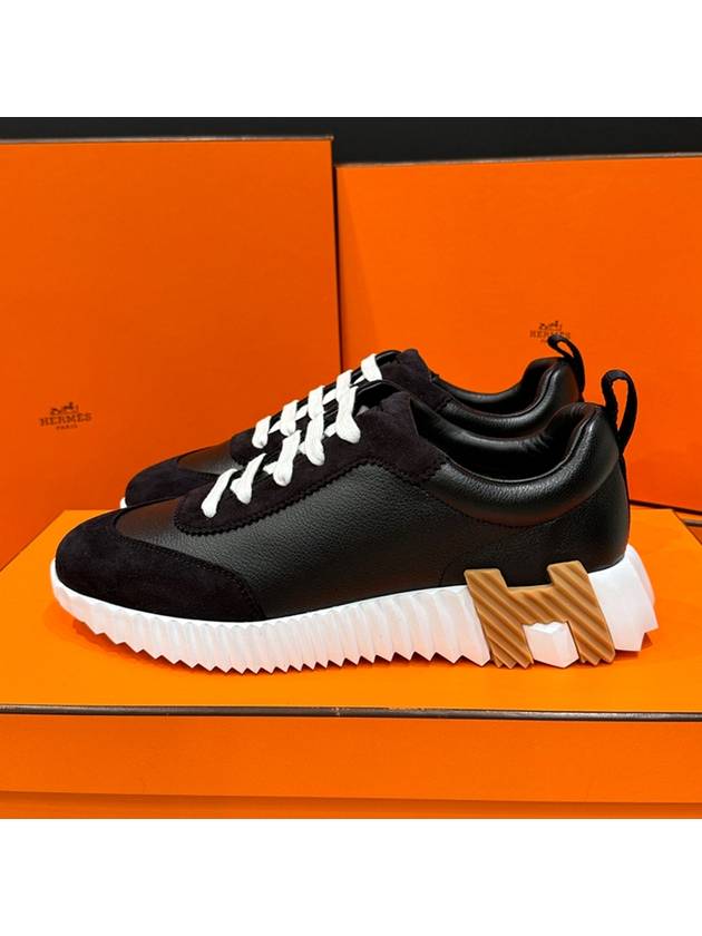 Bouncing Low Top Sneakers Noir - HERMES - BALAAN 3