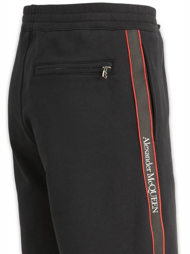 side logo band shorts black - ALEXANDER MCQUEEN - BALAAN 3