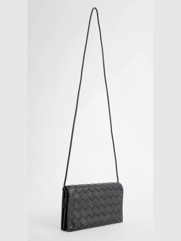 Intrecciato Strap Long Wallet Black - BOTTEGA VENETA - BALAAN 4