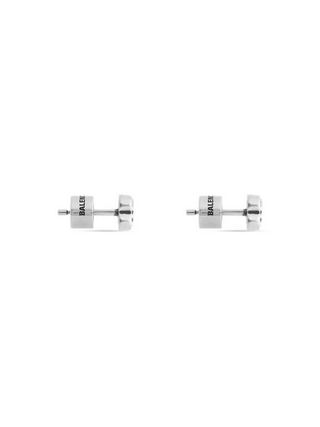 Women's BB Icon Earrings Silver - BALENCIAGA - BALAAN 4