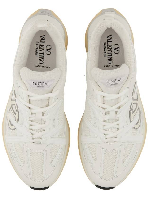 V Logo Low Top Sneakers White - VALENTINO - BALAAN 4