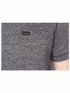 Men Short Sleeve TShirt Pocket Round Bokashi Gray 99H - DIESEL - BALAAN 7