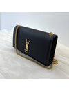 Monogram Kate Chain Gold Hardware Medium Cross Bag Black - SAINT LAURENT - BALAAN 4