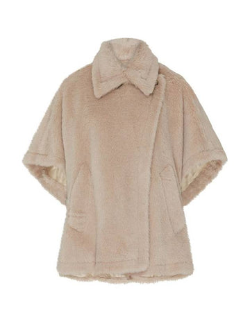 Tebe Teddy Cape Beige - MAX MARA - BALAAN 1