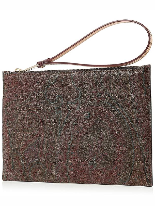 Paisley Clutch Bag Brown - ETRO - BALAAN 3