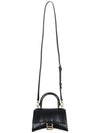 Hourglass XS Glossy Calfskin Tote Bag Black - BALENCIAGA - BALAAN 4