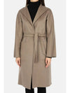 Lilia High Neck Cashmere Single Coat Light Brown - MAX MARA - BALAAN 3