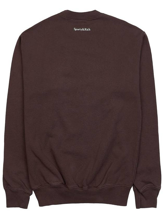 Wellness Club Man to Man WELLNESS CLUB FLOCKED CREWNECK CHOCOLATE CREAM - SPORTY & RICH - BALAAN 2