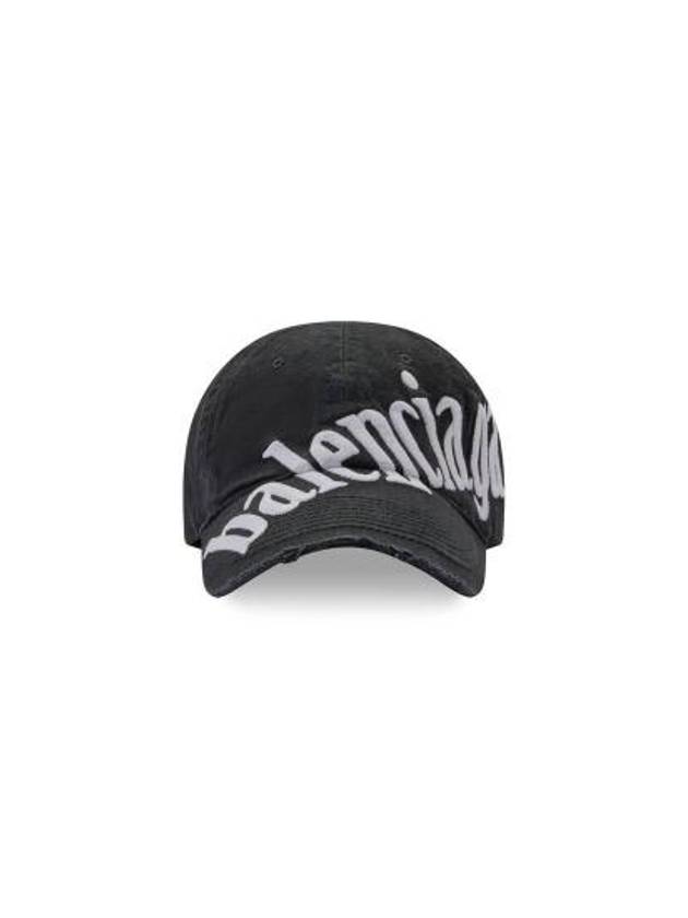 Diagonal Logo Ball Cap Black - BALENCIAGA - BALAAN 2