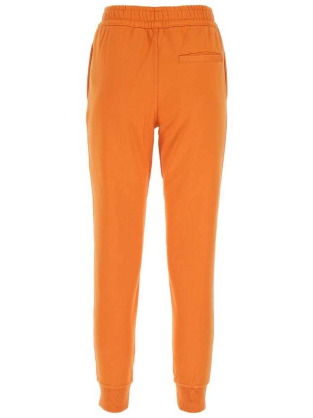 Logo Patch Cotton Track Pants Orange - BURBERRY - BALAAN 3