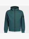 Soft Shell Technology Wappen Patch Track Jacket Dark Green - STONE ISLAND - BALAAN 3