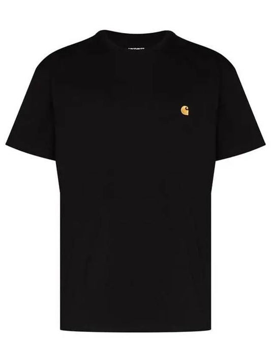 WIP I026391 Embroidered Logo Chase Short Sleeve T Shirt - CARHARTT - BALAAN 1