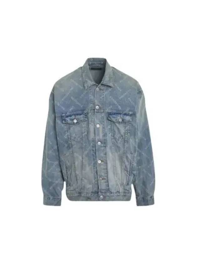 Logo Print Denim Jacket Blue - BALENCIAGA - BALAAN 2