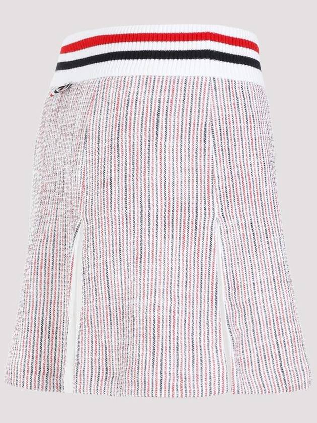 Tweed Seersucker Pleated Skirt FJK117AJ0144 - THOM BROWNE - BALAAN 4