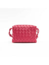 Intrecciato Loop Small Leather Cross Bag Pink - BOTTEGA VENETA - BALAAN 2