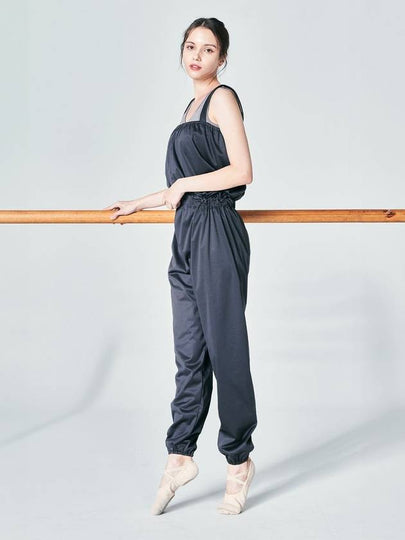 Point Fix Ballet Warmer Jumpsuit Charcoal - HOTSUIT - BALAAN 2