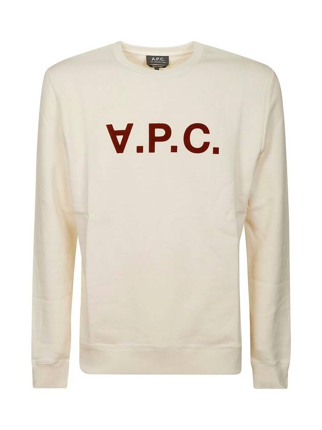 VPC Logo Crew Neck Sweatshirt Off White - A.P.C. - BALAAN 1