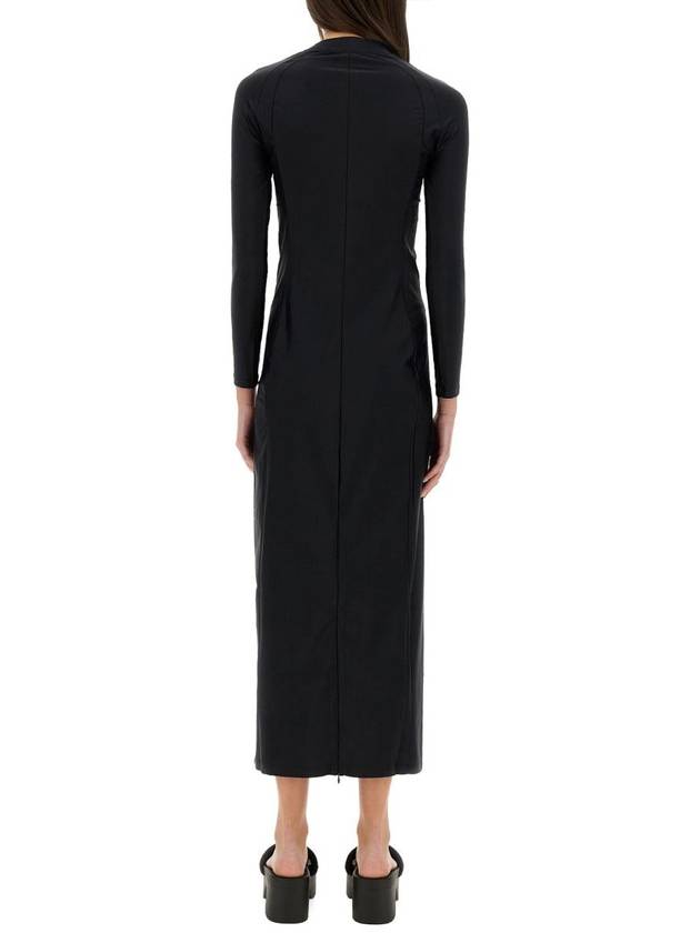 T By Alexander Wang Long Dress With Logo - ALEXANDER WANG - BALAAN 3