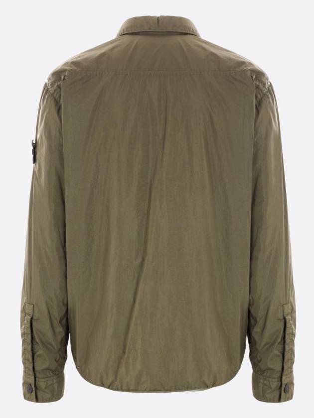 Logo Patch Zip Up Jacket Green - STONE ISLAND - BALAAN 3