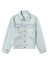 Trucker Denim Jacket Blue - AMI - BALAAN 2