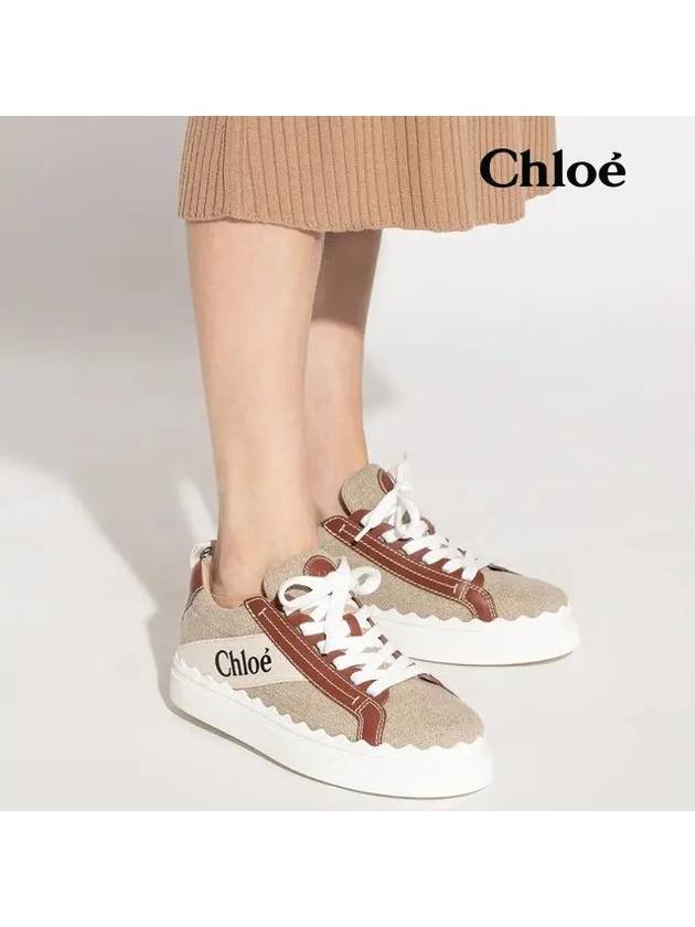 Lauren Leather Converse Low Top Sneakers Brown - CHLOE - BALAAN 7