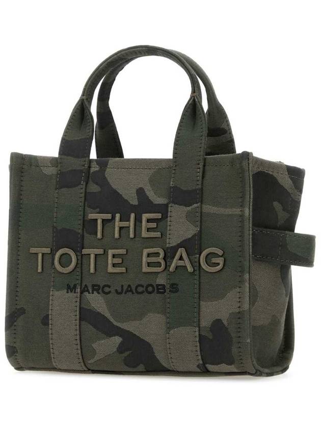 The Camo Jacquard Small Tote Bag Green - MARC JACOBS - BALAAN 3