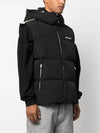 Classic Track Hooded Down Vest Black - PALM ANGELS - BALAAN 5