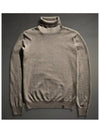 Virgin Wool Turtleneck Sweater Gray - FAY - BALAAN 4