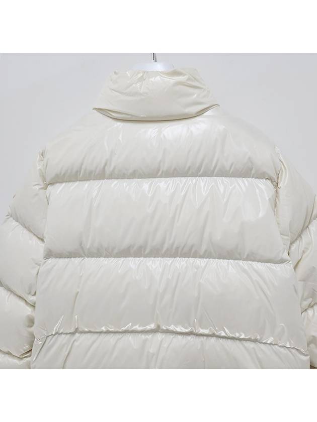 Women s Logo Patch ABBADIA Down Padded Short Jacket Off White 1A00007 5963V 070 - MONCLER - BALAAN 6