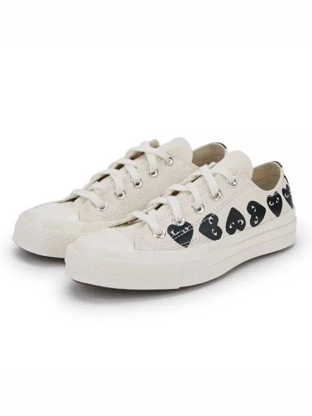 Heart logo white sneakers AZ K126 001 2 1156855 - COMME DES GARCONS - BALAAN 1