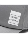 Classic Logo Patch Ball Cap Grey - THOM BROWNE - BALAAN 7