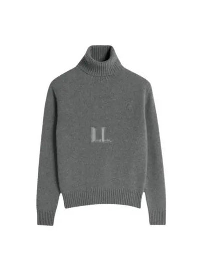 Cashmere Turtleneck Grey - AMI - BALAAN 2