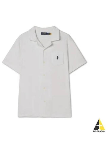 terry camp shirt white - POLO RALPH LAUREN - BALAAN 1