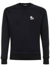 Dressed Fox Patch Classic Sweatshirt Black - MAISON KITSUNE - BALAAN 2