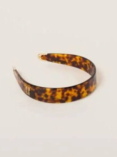 Plexiglass Hairband Brown - MIU MIU - BALAAN 2